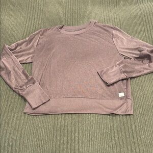 Vuori Brown and Tan Long Sleeve Tee